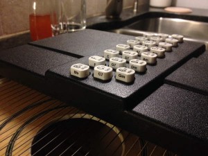 chords on sides of buttons