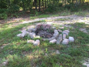 fire pit before for site
